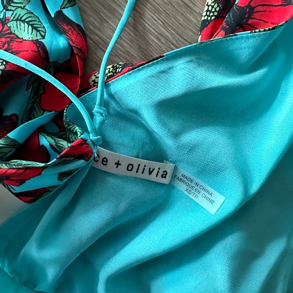 Alice+ olivia poppy-print Frenchie halter top - Picture 5 of 6